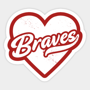 Vintage Braves School Spirit // High School Football Mascot // Go Braves Sticker